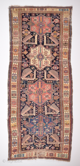 Mid 19th Century Akstafa Runner size 116x282 cm                         