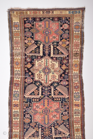 Mid 19th Century Akstafa Runner size 116x282 cm                         