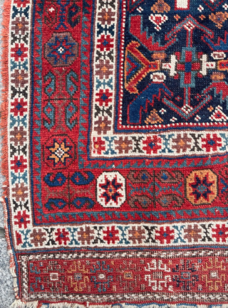 Persian Afshar Rug circa 1880 size 108x135 cm                         