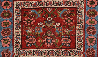 Persian Halvai Bidjar Bag Face circa 1880 size 52x55 cm                       