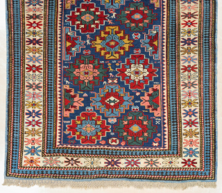 Kuba Shirvan Rug circa 1860 size 103x148 cm                         