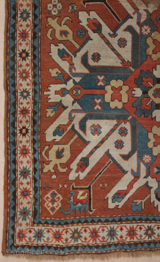 Eagle Kazak Rug circa 1870 size 140x248 cm                         