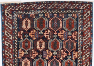 Late 19th Century Afshar Bag Face size 62x68 cm                        