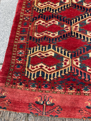 Turkmen Ersari Cuval circa 1870 size 92x148 cm                         