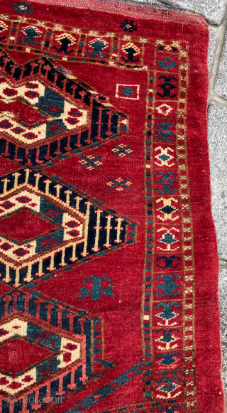 Turkmen Ersari Cuval circa 1870 size 92x148 cm                         