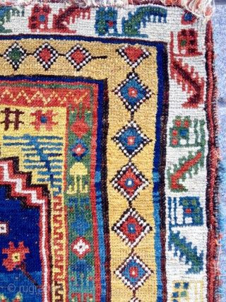 Small Megri Rug circa 1860-70 size 95x163 cm Unusual Border and Lovely Colors                    