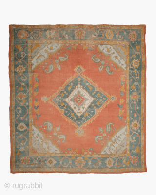 West Anatolian Ushak Carpet circa 1890 size 325x350 cm nearly perfect condition                     
