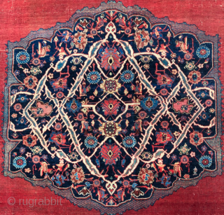 Late 19th Century Persian Bidjar Carpet size 290x445 cm wool on wool                     