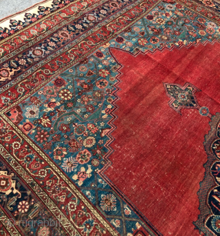 Late 19th Century Persian Bidjar Carpet size 290x445 cm wool on wool                     