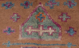 19th Century Central Anatolian Konya Tülü Fragment size 133x135 cm                       