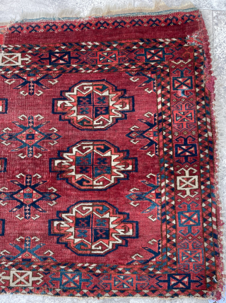 Turkmen Ersari Cuval circa 1860 size 71x125 cm                         