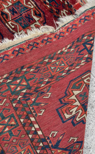 Turkmen Ersari Cuval circa 1860 size 71x125 cm                         