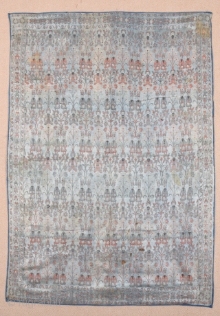 Early 19th Century Qajar Textile size 69x97 cm                         