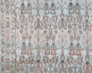 Early 19th Century Qajar Textile size 69x97 cm                         