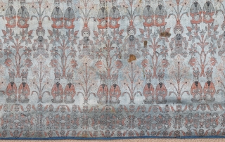 Early 19th Century Qajar Textile size 69x97 cm                         