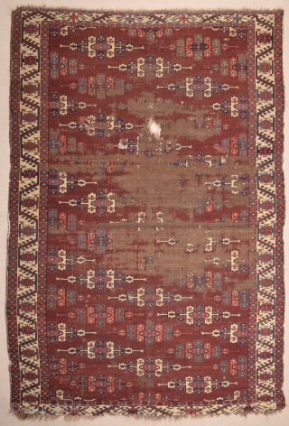 18th Century Turkmen Yomud Main Carpet size 165x240 cm                        
