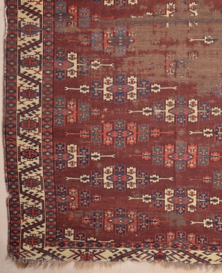 18th Century Turkmen Yomud Main Carpet size 165x240 cm                        