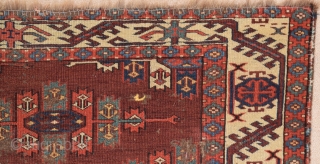 18th Century Turkmen Yomud Main Carpet size 165x240 cm                        