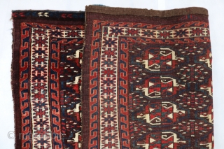 ca.1920 yomut chuval , Size:70x112 cm 2.4x3.9 ft, Available for sale at my larta online net please look at below website for price and more antique rugs https://www.larta.net/larta-online/rug.php?id=19&pid=646     