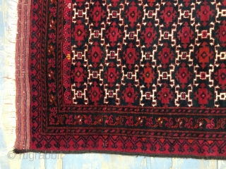 Antique Turkomen Ersari Rug size 128x98 cm 4.3x3.3 ft                        