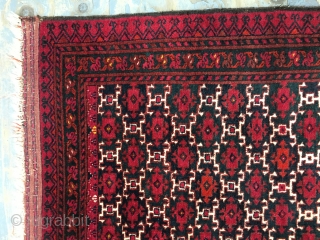 Antique Turkomen Ersari Rug size 128x98 cm 4.3x3.3 ft                        