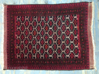 Antique Turkomen Ersari Rug size 128x98 cm 4.3x3.3 ft                        