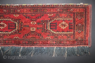 ca.1900 wonderful Salor gul Ersari Torba ,,all natural colours,,siz:42x175 cm  1.5x5.9 ft                    