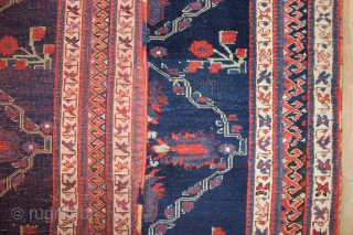 ca.1900 Wonderful Afshar rug,,size:152x128 cm 5x4.2ft                           