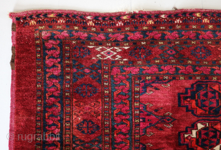 ca.1920 Turkoman Chuval, Size: 98 x 161 cm, Good condition and colours, good pile.
https://hakiemieruggallery.com/
                   