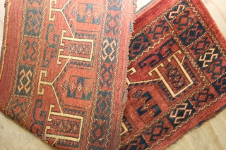 ca.1900 Wonderful Ersari Torba,Wnderful Natural colours,,size:42x144 cm  1.5x4.9 ft                       