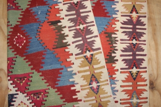 ca.1880 wonderful Anatolian Kilim ,,amazing Natural colours,,size350x156 cm  11.6x5.2 ft                      