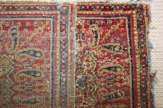 Rare 19th century India Amritsar small rug,,worn condition ,,wonderful colours,size:67x135 cm  2.2x4.4 ft                   