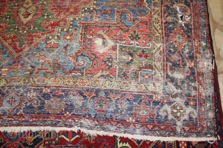 Wonderful Heriz Rug,great Natural colours,,size:360x235 cm                           