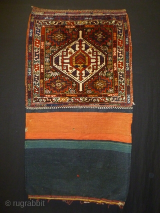 ca.1880 Beautiful colourful Khamesh bag,.size:56x61 cm                           