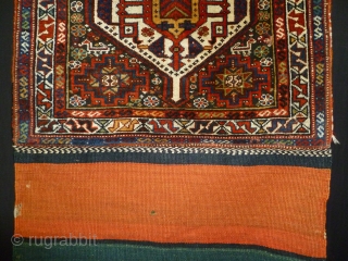 ca.1880 Beautiful colourful Khamesh bag,.size:56x61 cm                           