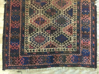 ca.1880 Baluch rug, turks knoted, size 120x75 cm                         