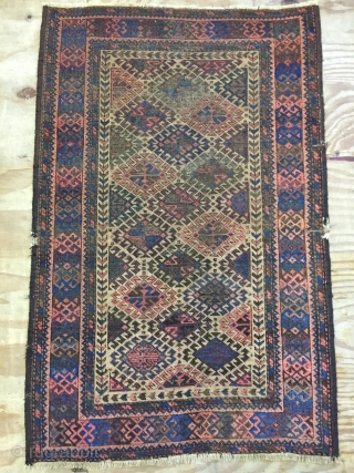 ca.1880 Baluch rug, turks knoted, size 120x75 cm                         