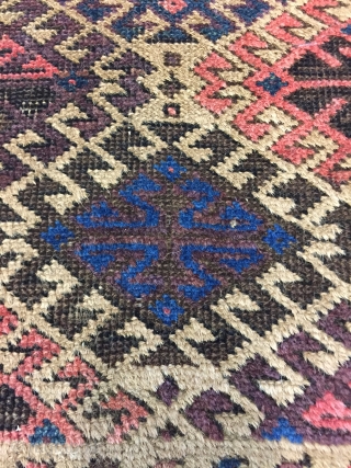 ca.1880 Baluch rug, turks knoted, size 120x75 cm                         