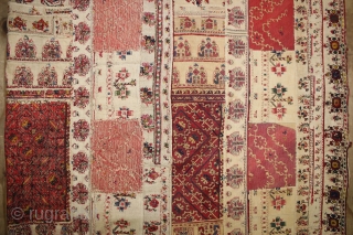 A WONDERFUL GREECE TEXTILE MADE BY PICES FROM ca.1850 - 1900 ,,
size:210x138 cm  6.11x4.7 ft                 