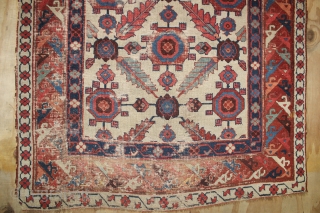 mid 19th century Shahsavan Rug(cut & shot,Fragment ),wnderful natural colours ,size:245x120 cm                     