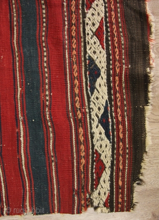 19. century Bergama Cicim Rug. Size: (178cm x 110cm).                        