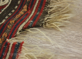 19. century Bergama Cicim Rug. Size: (178cm x 110cm).                        