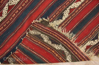 19. century Bergama Cicim Rug. Size: (178cm x 110cm).                        