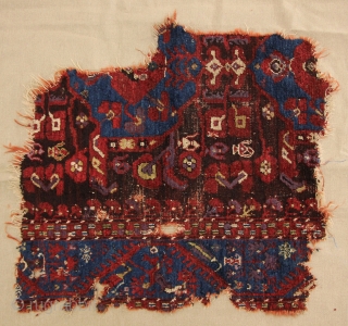 18. Century Komurcu Kula Fragment size: 68cmx76cm                          