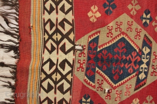 19. Century Anatolian Mut Kilim - 159 x 100 cm.                       