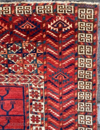 19th Century Tekke Engsi Rug Size: 117x165 cm                         