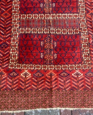 19th Century Tekke Engsi Rug Size: 117x165 cm                         