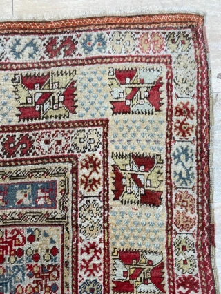 Selendi Prayer Rug Circa 1840’s Size: 135x185 cm                         