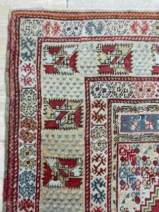 Selendi Prayer Rug Circa 1840’s Size: 135x185 cm                         