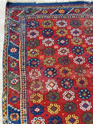 Middle of the 19th Century Anatolian Bergama Rug. Generally in good condition with few old restoration can see easily from pictures. size: 125x125 cm         